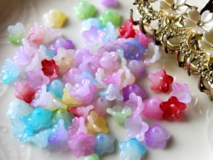 画像2: 12×7mm小花ビーズ【20個セット】