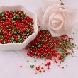 画像1: 1.5〜8mm（穴無し）パールセット【Red Green　約700個】